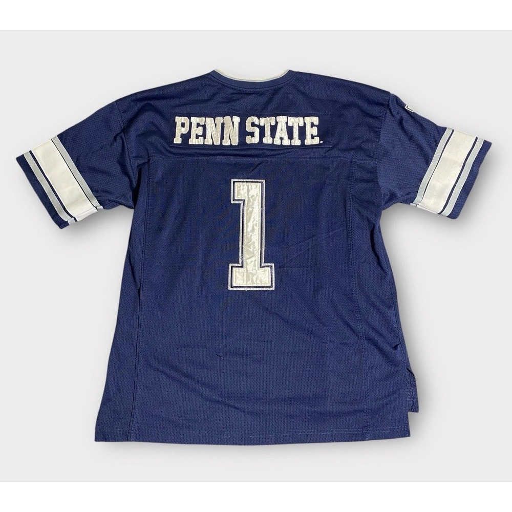 Penn State Jersey Mens XL Navy Nittany Lions Football #1 Colosseum Preppy Sewn
